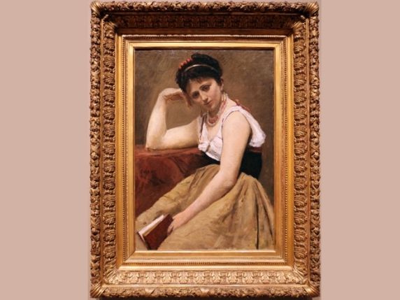 "Camille Corot, la donna che interrompe la lettura e una domanda : come leggiamo oggi (se leggiamo) ?" (Camille Corot, la femme qui interrompt la lecture et nous adresse cette question : comment lisons-nous aujourd’hui (si nous lisons) ?)