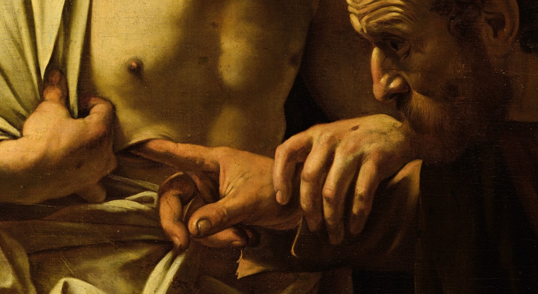 L'illusion : Caravage, "L’incrédulité De Saint Thomas" (1603)